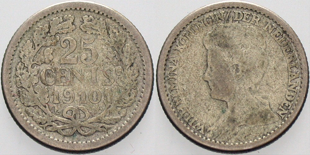 25 Cent 1910 KM 146 Schön