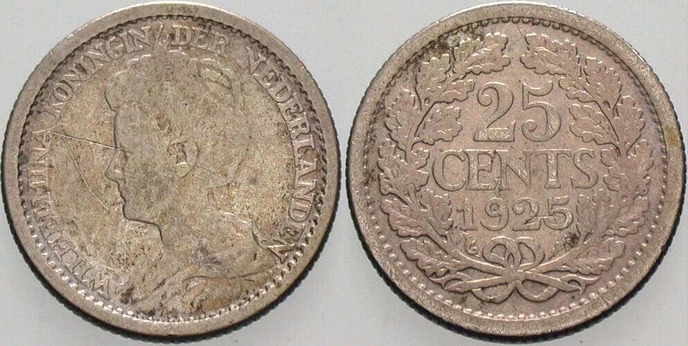 25 Cent 1925 KM 146 Schön - sehr schön