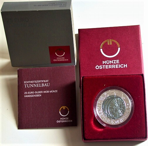 25 Euro 2013 Handgehoben im Etui mit Zertifikat