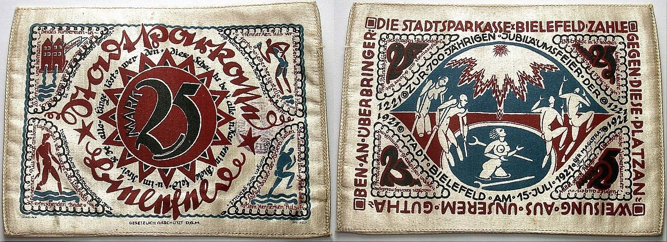 25 Mark 15.7.1921 Grabowski 22 Leicht gebraucht