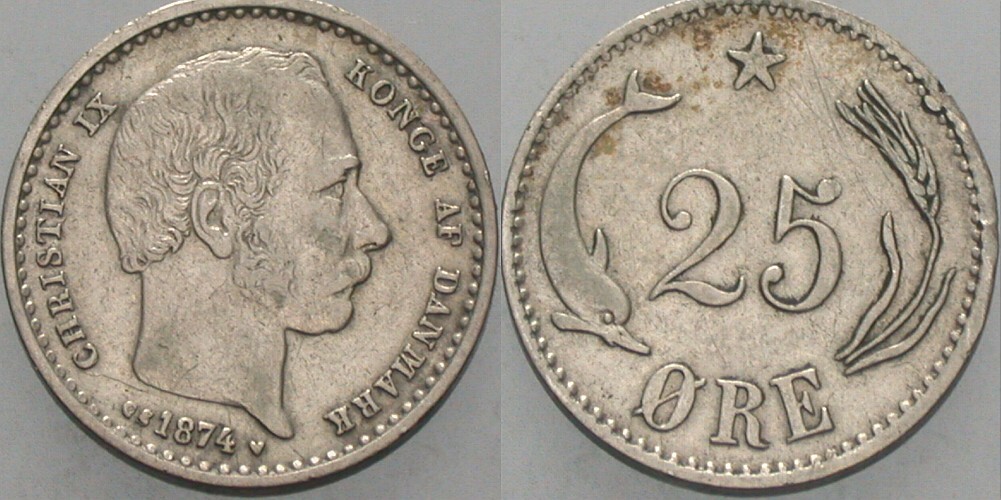 25 Ore 1874 KM. 796.1 Kl. Rdf., sehr schön - vorzüglich