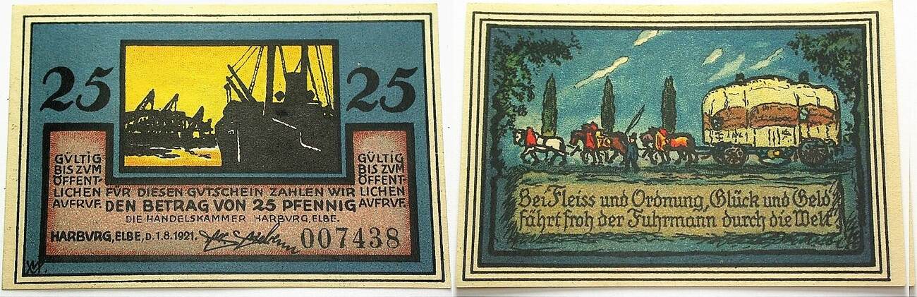25 Pfennig 1.8.1921 Grabowski/Mehl 579.1 Fast kassenfrisch