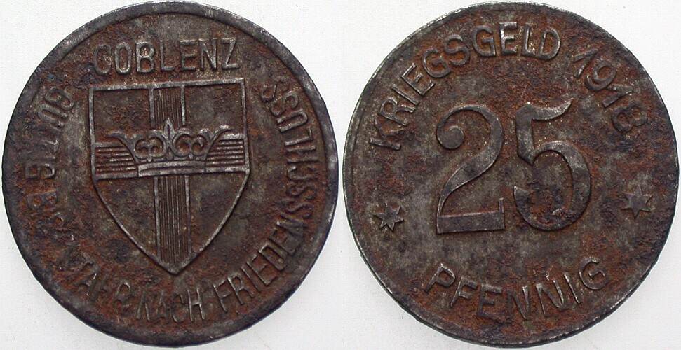 25 Pfennig 1918 Menzel 4526.4 Schön - sehr schön