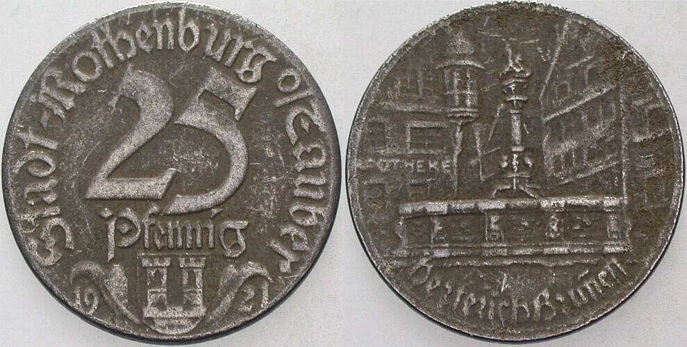 25 Pfennig 1921 Pf Menzel 11790.01 Sehr schön