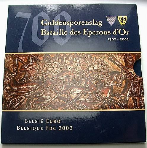 3,88 Euro, Kursmünzensatz 1 Cent-2 Euro 2002 Stempelglanz