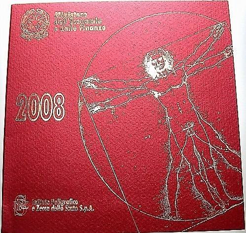 3,88 Euro,Kursmünzensatz 1 Cent-2 Euro 2008 Stempelglanz