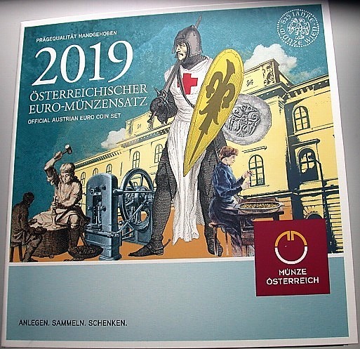 3,88 Euro,Kursmünzensatz 1 Cent-2 Euro 2019  Stempelglanz