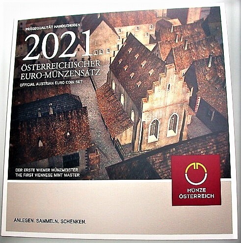 3,88 Euro,Kursmünzensatz 1 Cent-2 Euro 2021  Stempelglanz