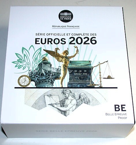 3,88 Euro,Kursmünzensatz 1 Cent-2 Euro 2026 Polierte Platte