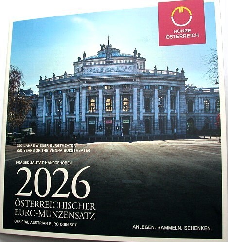 3,88 Euro,Kursmünzensatz 1 Cent-2 Euro 2026 Stempelglanz