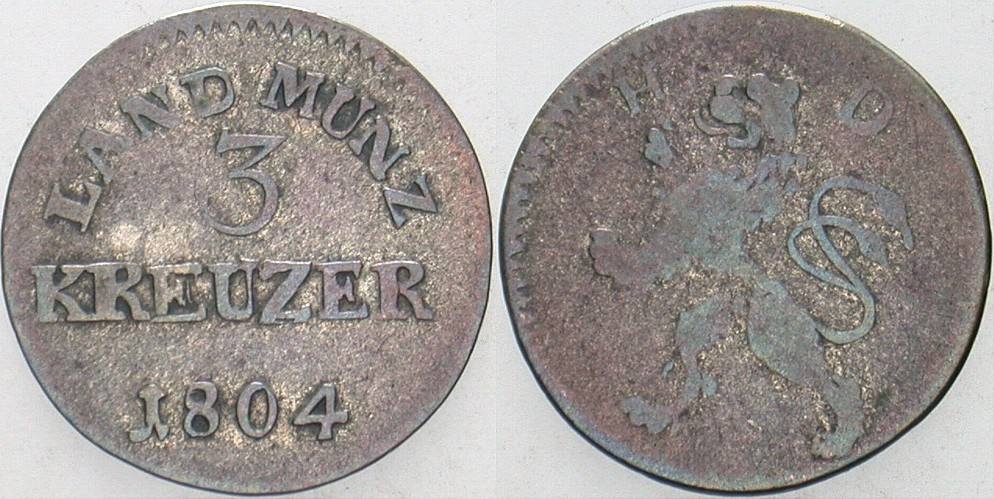 3 Kreuzer 1804 Schütz 3235.2 Schön - sehr schön