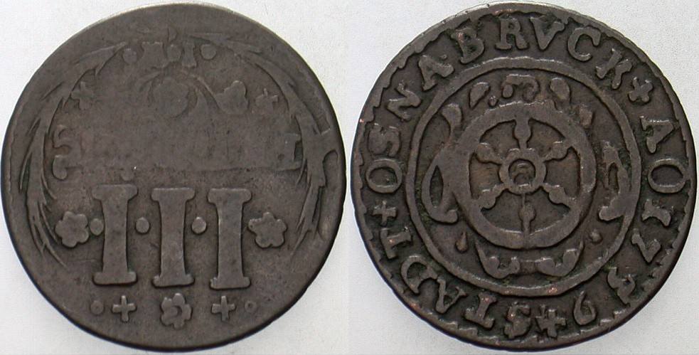3 Kupferpfennig 1759 Kennepohl 490 Sehr schön/schön