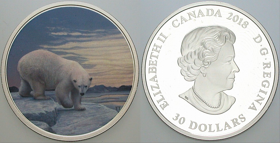 30 Dollar 2018  Polierte Platte, verkapselt