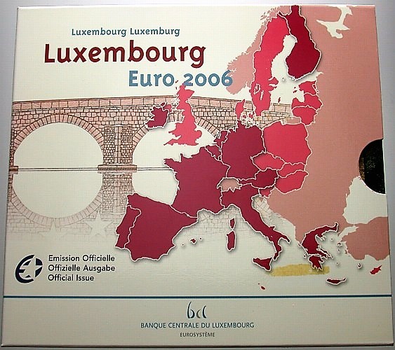 5,88 Euro,Kursmünzensatz 1 Cent-2 Euro 2006  Stempelglanz