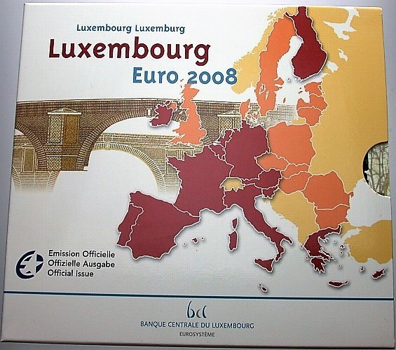 5,88 Euro,Kursmünzensatz 1 Cent-2 Euro 2008  Stempelglanz