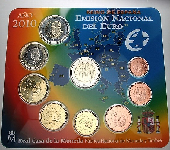 5,88Euro,Kursmünzensatz 1 Cent-2 Euro 2010  Stempelglanz