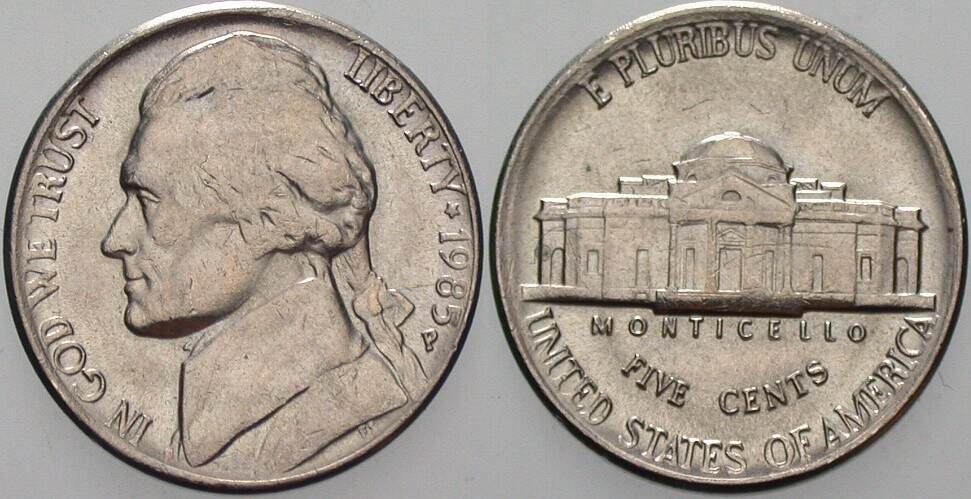 5 Cents 1985 KM a192 Vorzüglich