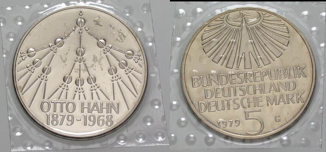 5 Deutsche Mark 1979 J. 426 Polierte Platte