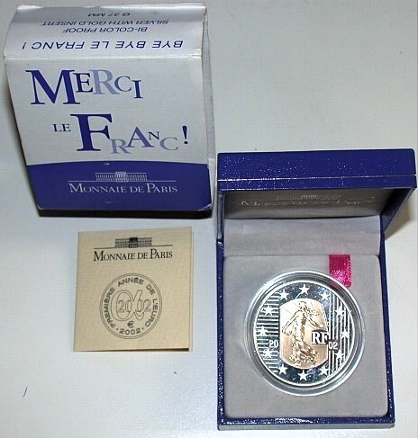 5 Euro 2002  Polierte Platte im Etui mit Zertifikat