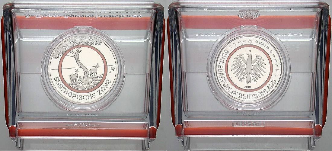 5 EURO 2018  Polierte Platte