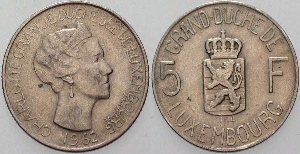 5 Francs 1962 K./M. 51 Sehr schön