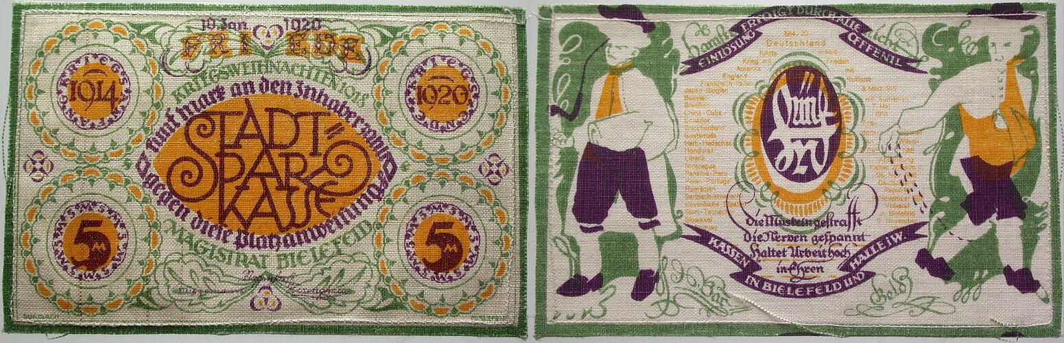 5 Mark 10.1.1920 Grabowski 15 Grasser/Pick 14 Fast kassenfrisch