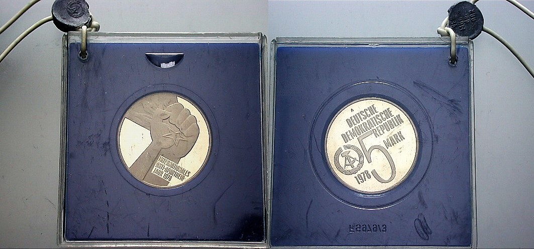 5 Mark 1978 J. 1569 Polierte Platte, verkapselt