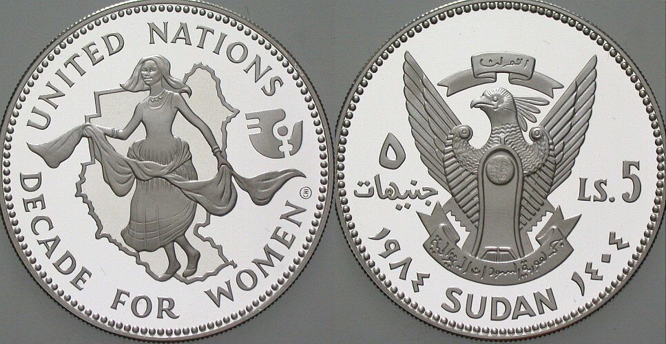 5 Pfund 1984  Polierte Platte, verkapselt