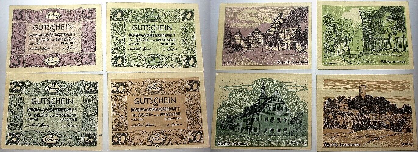 5 + 10 + 25 + 50 Pfennig o.D. Grabowski/Mehl 71.1 Fast kassenfrisch