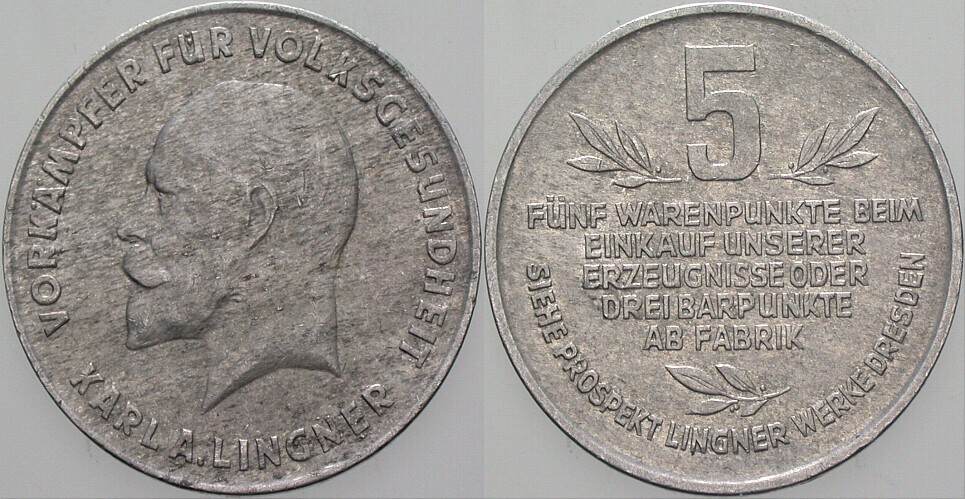5 Warenpunkte o.J Menzel 5669.2 Sehr schön