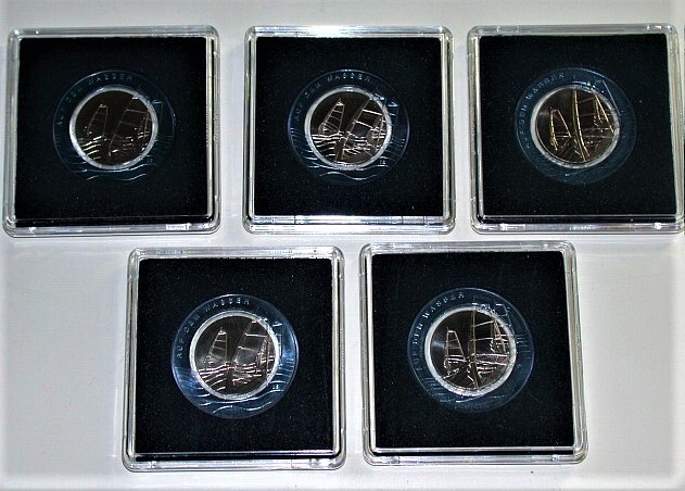 5 x 10 EURO 2021  Prägefrisch