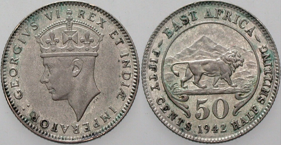 50 Cents 1942 KM 27 Fast Vorzüglich, Patina