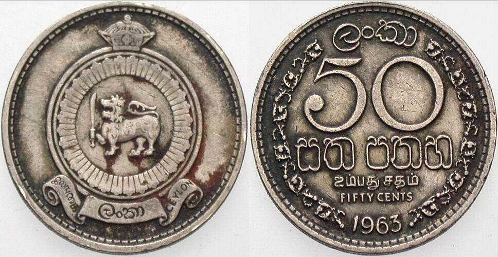 50 Cents 1963 KM 132 Sehr schön - vorzüglich