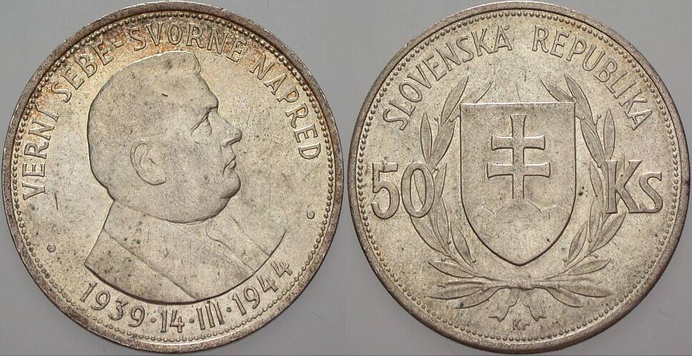 50 Kronen 1944 K.M. 10 Sehr schön - Vorzüglich