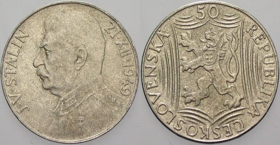 50 Kronen 1949 K.M. 28 Sehr schön