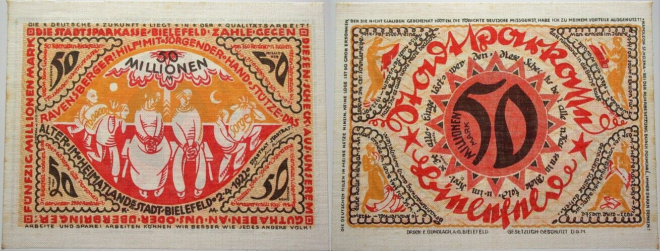 50 Millionen Mark 2.4.1922 Grabowski 83 Grasser/Pick 36 Fast kassenfrisch