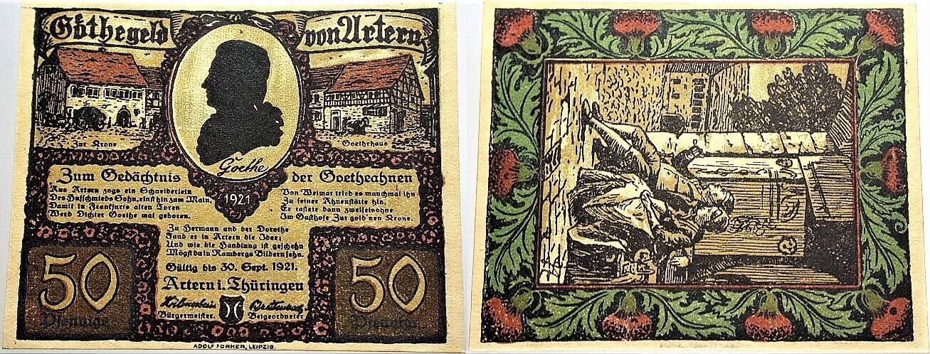 50 Pfennig 1921-30.09.1921 Grabowski/Mehl 46.2 Fast kassenfrisch