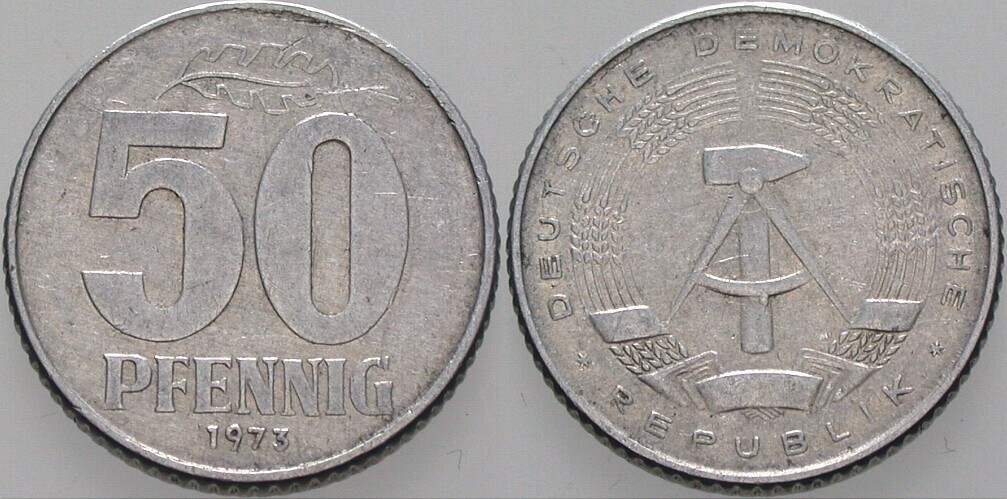 50 Pfennig 1973 J. 1512 sehr schön