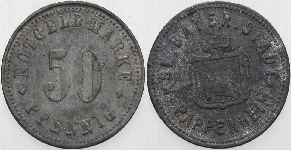 50 Pfennig o.J Menzel 20152.3 Sehr schön