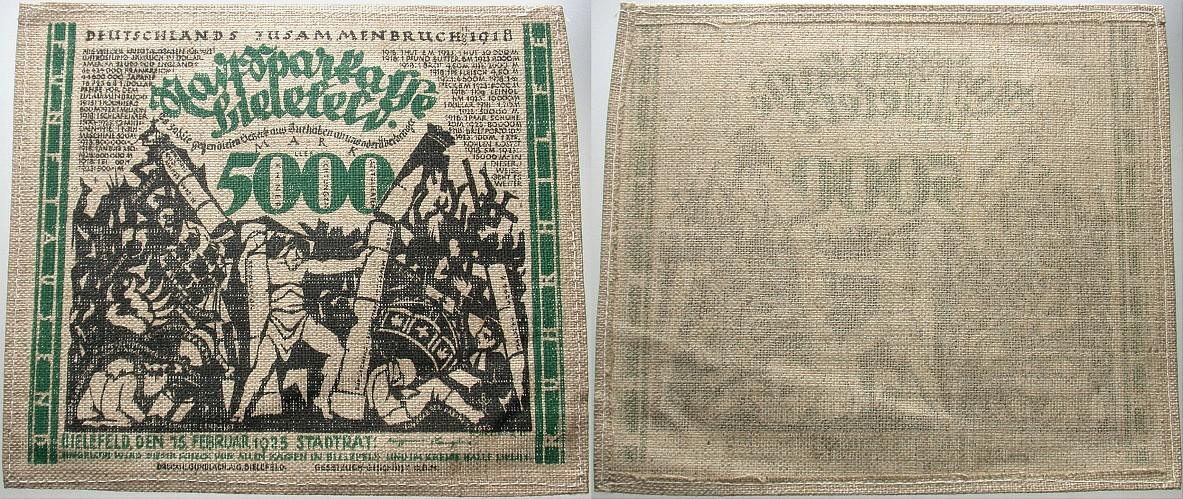 5000 Mark 15.2.1923 Grabowski 68a Grasser/Pick 28b kassenfrisch