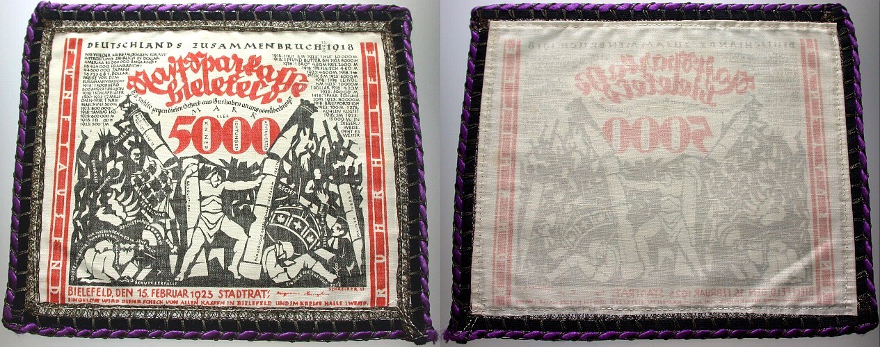 5000 Mark 15.2.1923 Grabowski P 69.1 b var. Fast kassenfrisch