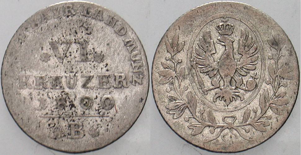 6 Kreuzer 1800 Jaeger 207 a Schön - sehr schön