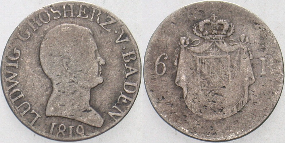 6 Kreuzer 1819 Jaeger 22 AKS 58 Schön