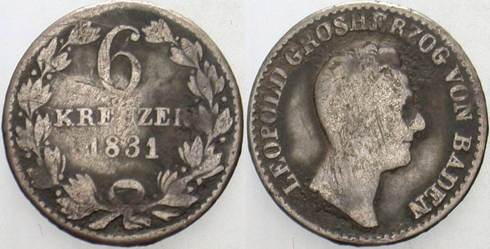 6 Kreuzer 1831 Jaeger 46 AKS 99 Schön