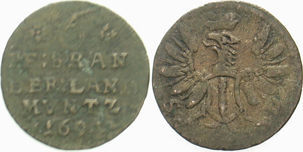 6 Pfennig 1694 Schrötter 635 Schön - sehr schön