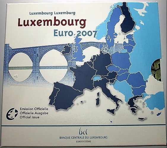 7,88 Euro,Kursmünzensatz 1 Cent-2 Euro 2007  Stempelglanz