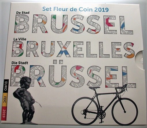 8,88 Euro, Kursmünzensatz 1 Cent-2 Euro + 2 x 2 1/2 Euro 2019 Stempelglanz