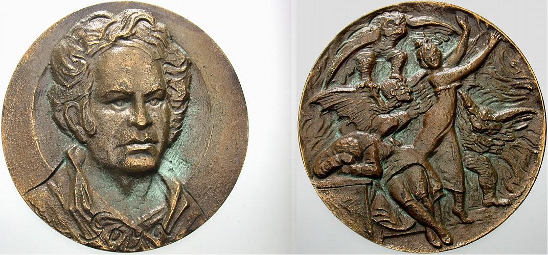 Bronzegußmedaille o.J. (Mitte des 20.Jahrhunderts) Patina, vorzüglich