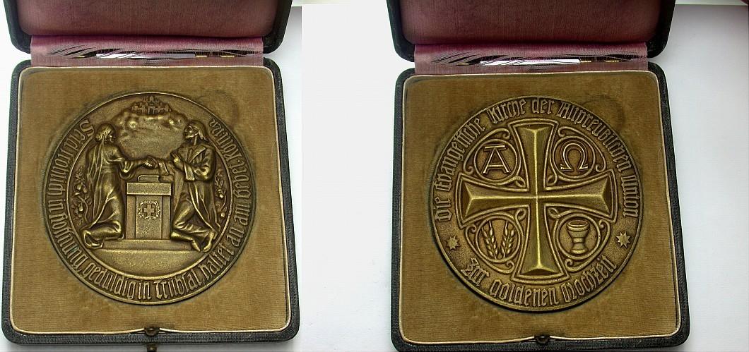 Bronzegussmedaille o.J. Vorzüglich im Etui (leicht defekt)