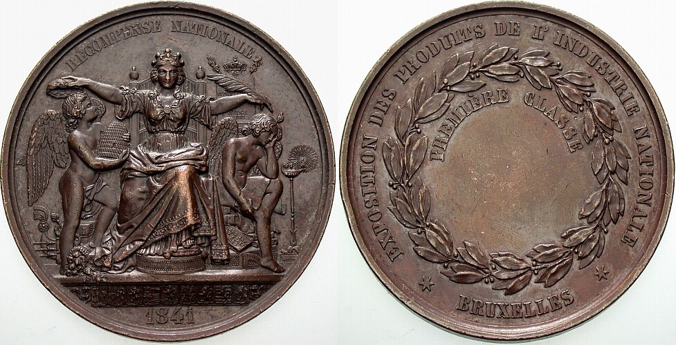 Bronzemedaille 1841  Sehr schön